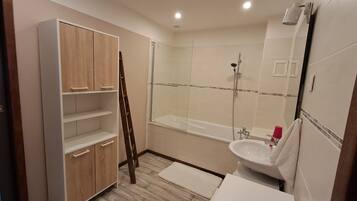 Shower, hair dryer