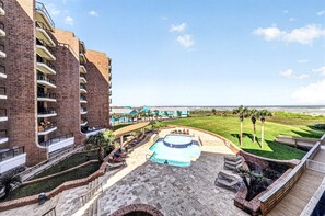 Resort Pool, Gulf and Private Beach Boardwalk Views - Aransas Princess #308, Family-Friendly Gulf-View 2BR/2BA Condo (Port Aransas)