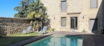 Duplex House with Pool and Garden
