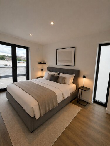 Newly Built Penthouse with Terrace: Cologne, Trade Fair, Airport, Bonn, Phantasialand