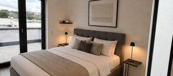 Newly Built Penthouse with Terrace: Cologne, Trade Fair, Airport, Bonn, Phantasialand