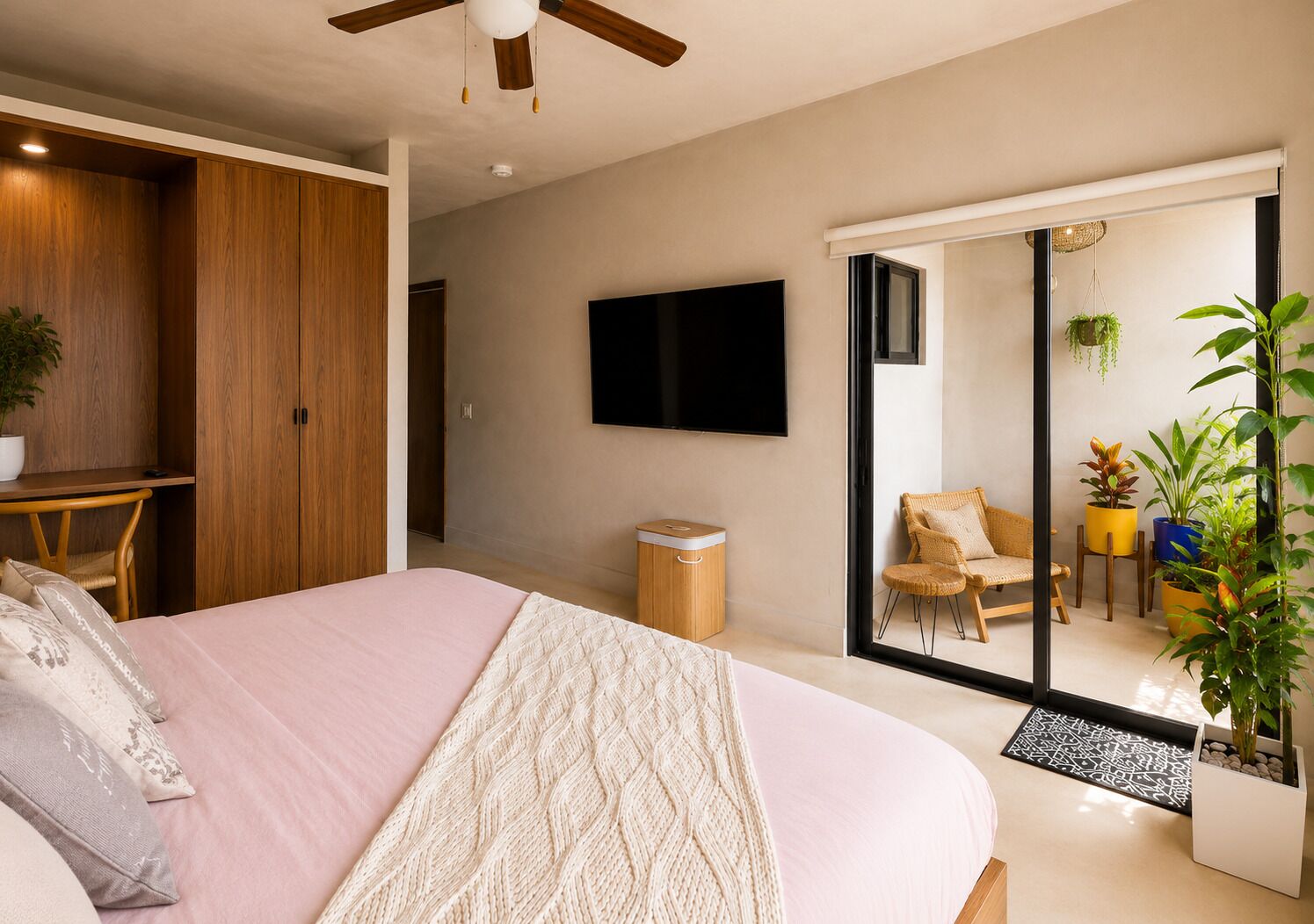1 chambre, fer et planche à repasser, Wi-Fi, literie fournie