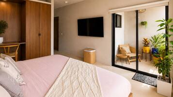 1 chambre, fer et planche à repasser, Wi-Fi, literie fournie