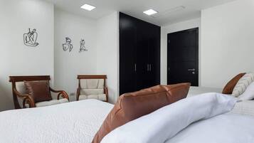 2 bedrooms, iron/ironing board, travel crib, WiFi