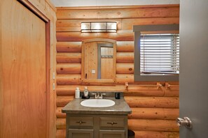Bathroom - Boulder River Cabin | Riverfront Views | Sleeps 4 (Big Timber)
