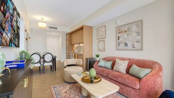 Family Apartment, Balcony, City View | Living area