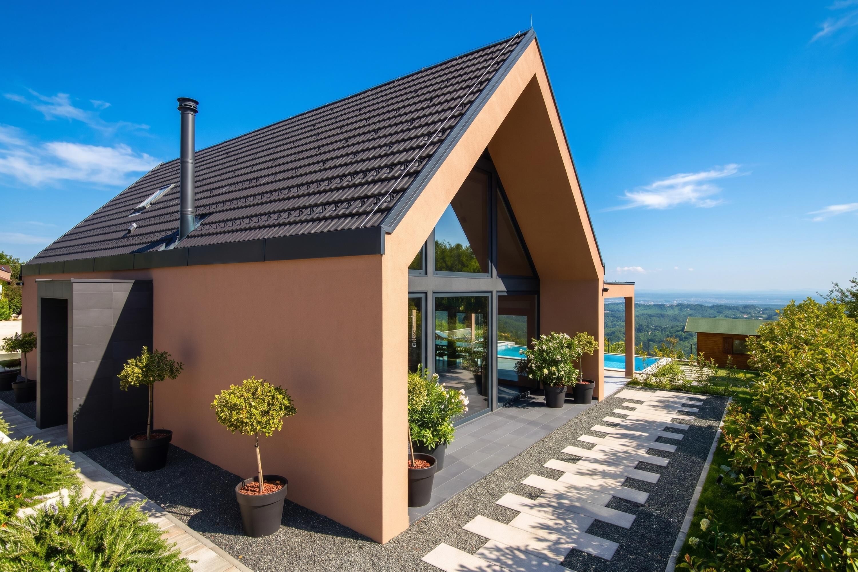 Family Villa, 3 Bedrooms, Balcony, Mountainside (Vineyard Panorama Villa With Pool And) | Exterior