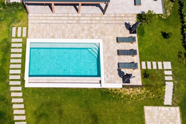 Family Villa, 3 Bedrooms, Balcony, Mountainside (Vineyard Panorama Villa With Pool And) | Pool | Seasonal outdoor pool
