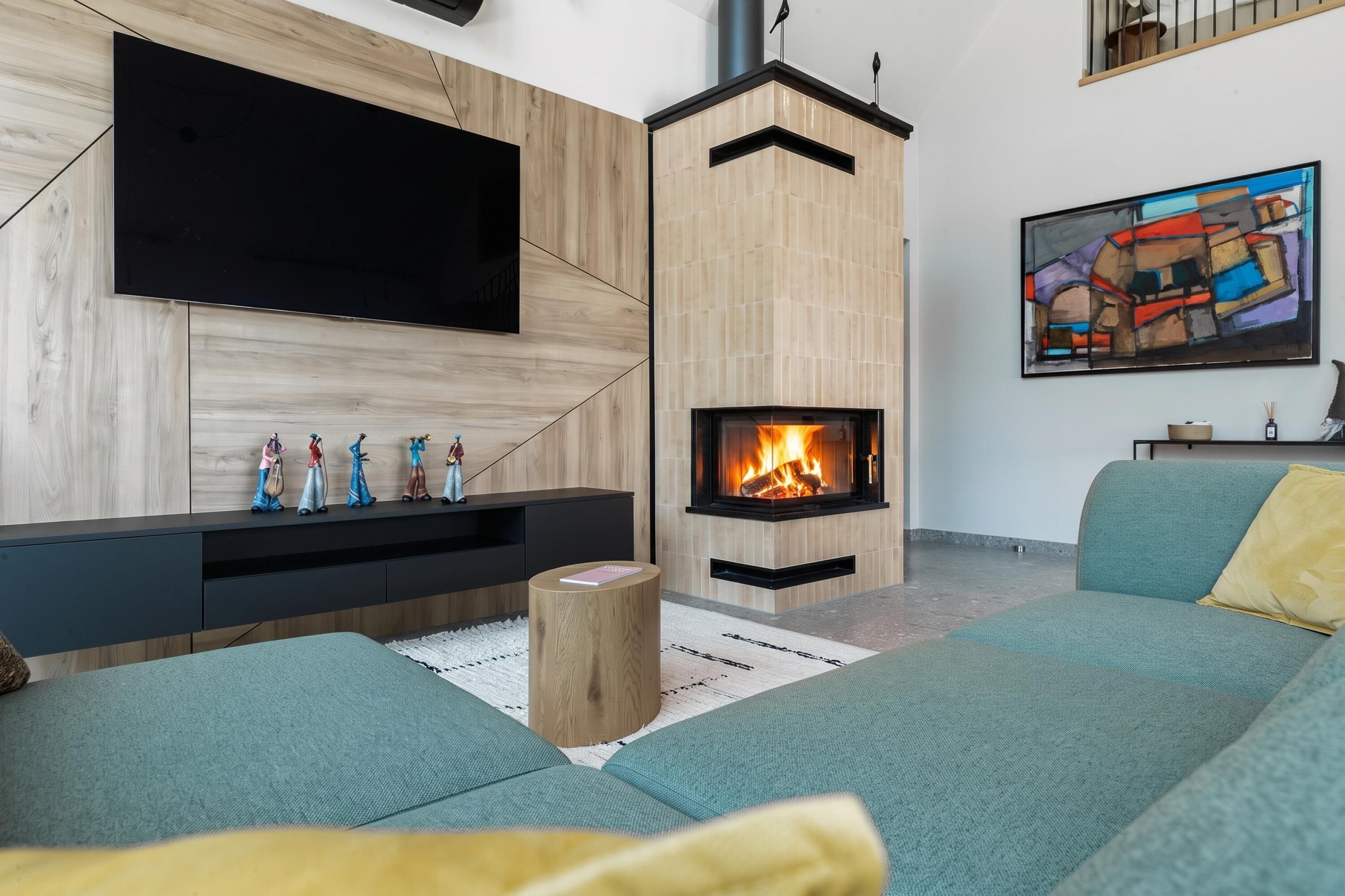Family Villa, 3 Bedrooms, Balcony, Mountainside (Vineyard Panorama Villa With Pool And) | Living area