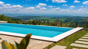 Family Villa, 3 Bedrooms, Balcony, Mountainside (Vineyard Panorama Villa With Pool And) | Pool | Seasonal outdoor pool