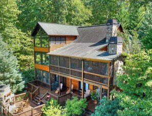 Exterior - Mountain Melody - Mountain View | Pet Friendly | Hot Tub | Game Room (Morganton)