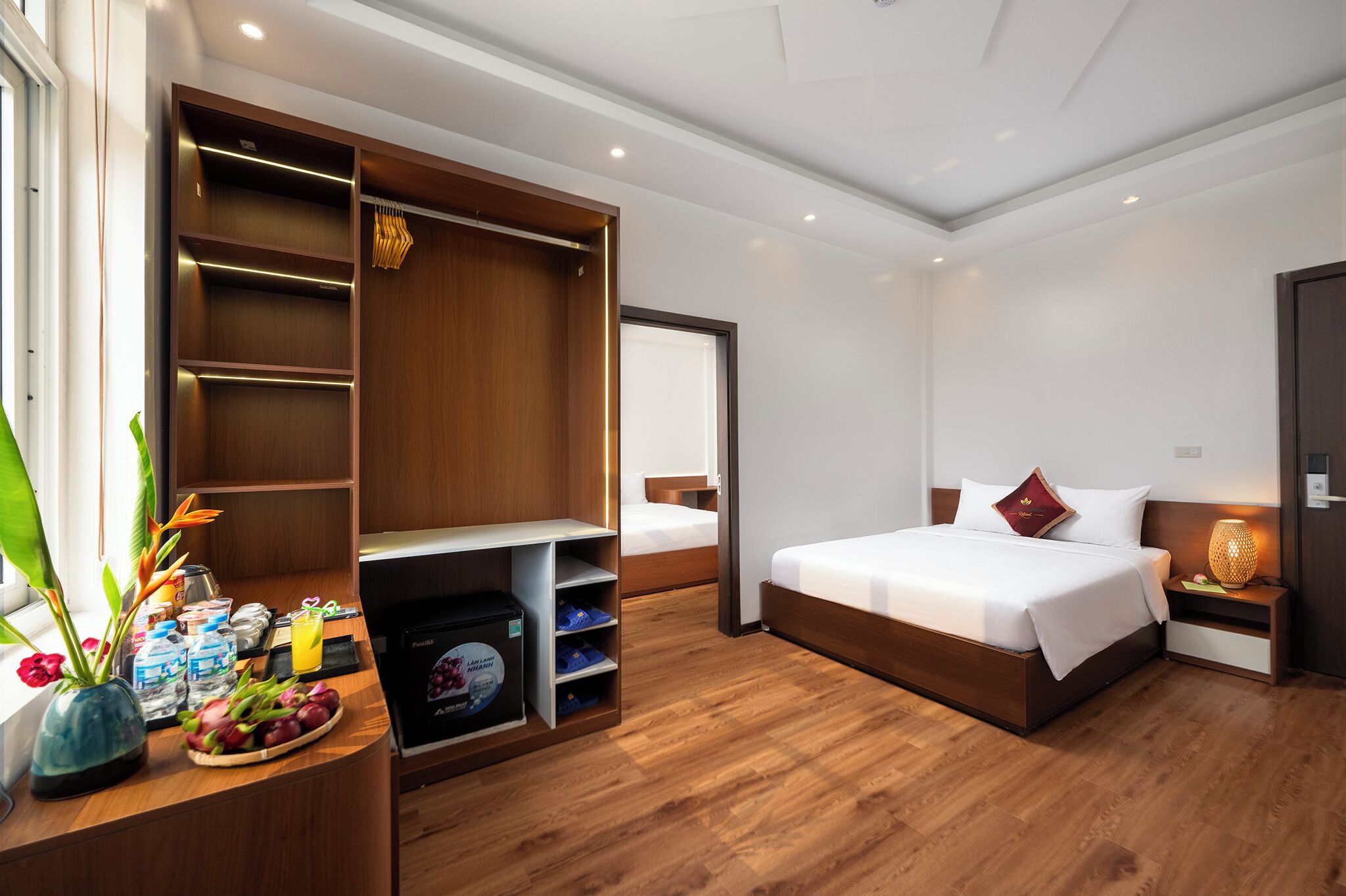 Habitación familiar, vistas al jardín