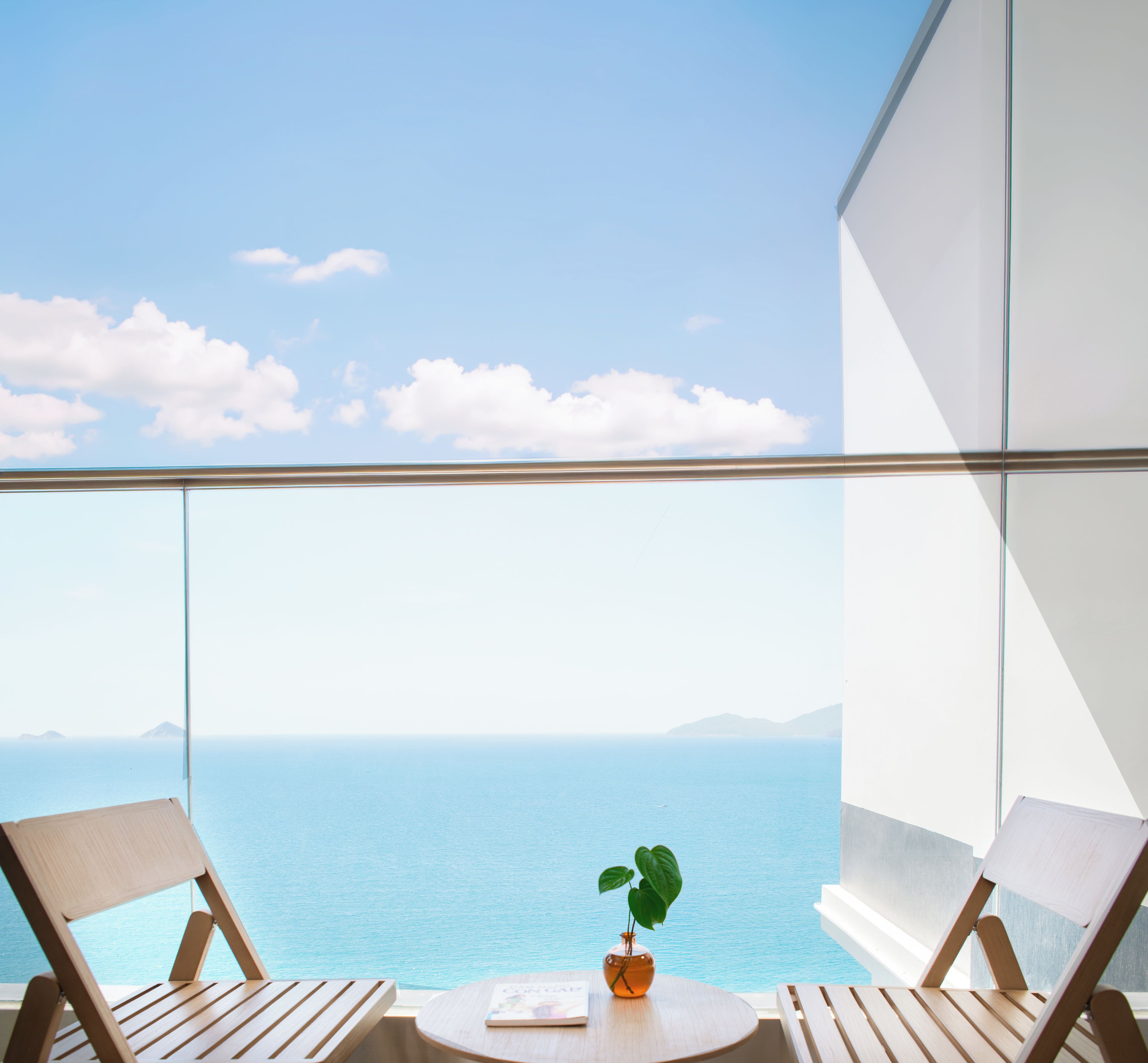 Blick vom Balkon