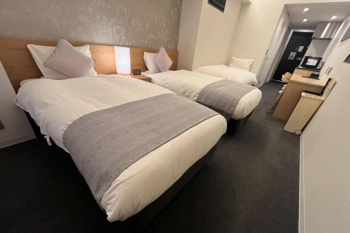 Apartment, 3 Einzelbetten | Schreibtisch, kostenloses WLAN, Bettwäsche