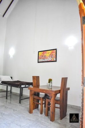 Triple Room, River View | Iron/ironing board (on request), WiFi (free), bed sheets - Aurelia Grand Hotel (Kithulgala)