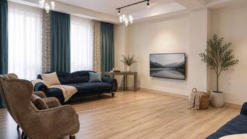 Apartamento Confort, Aire acondicionado, vistas a la ciudad | Zona de estar