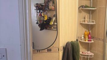 Shower, hair dryer