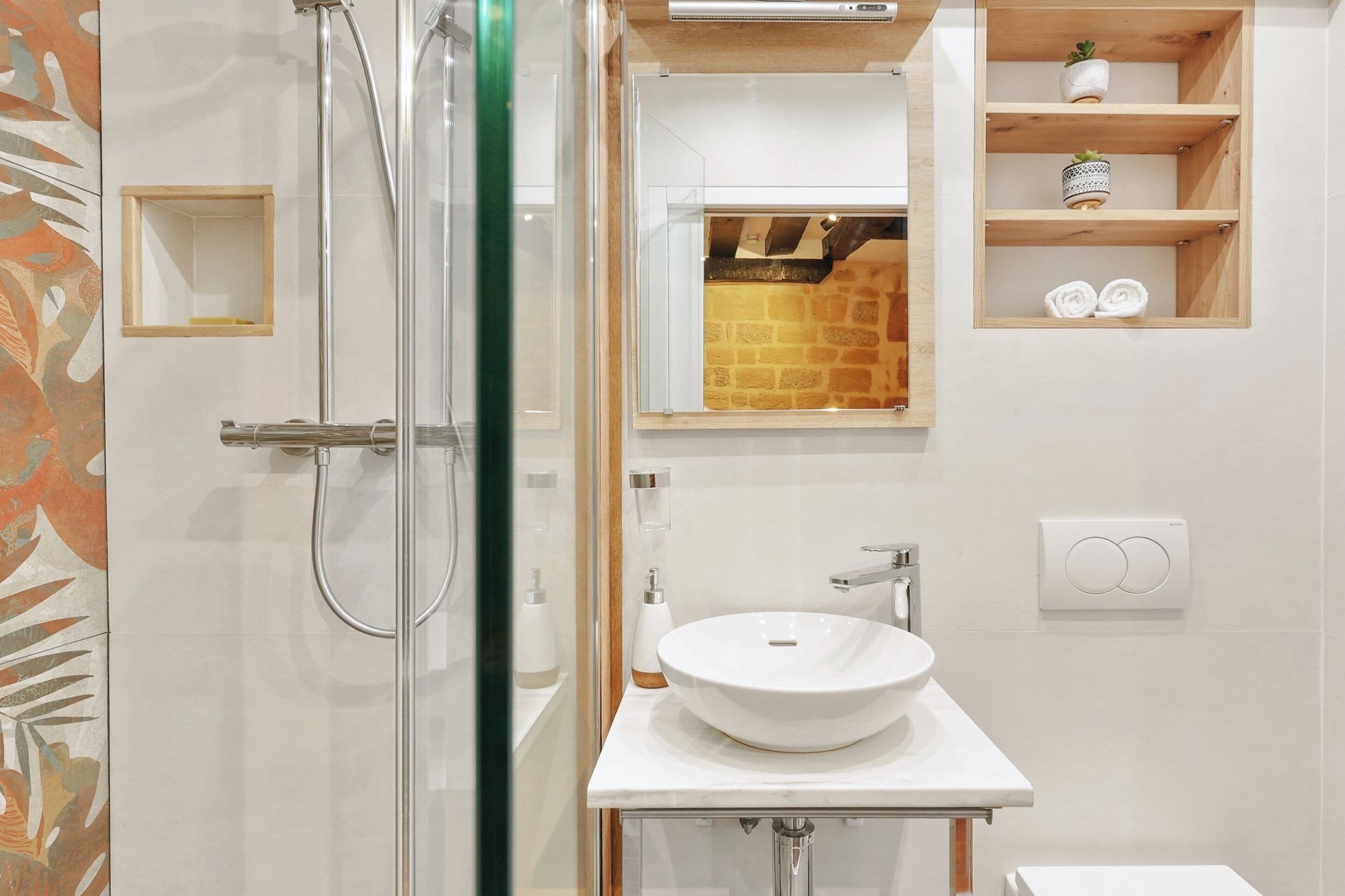 Estudio City, 1 cama de matrimonio, no fumadores | Baño
