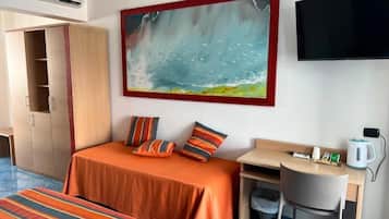 In-room safe, desk, travel crib, WiFi (free)