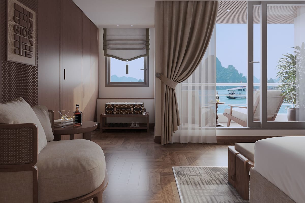 Phòng Suite Deluxe, ban công, quang cảnh biển | Két bảo mật tại phòng, truy cập Internet không dây miễn phí 