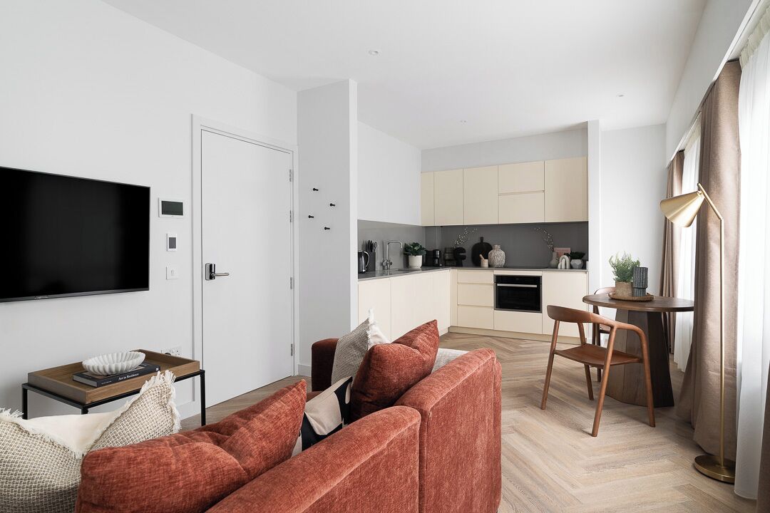 Superior Apartment, 1 Bedroom | Living area