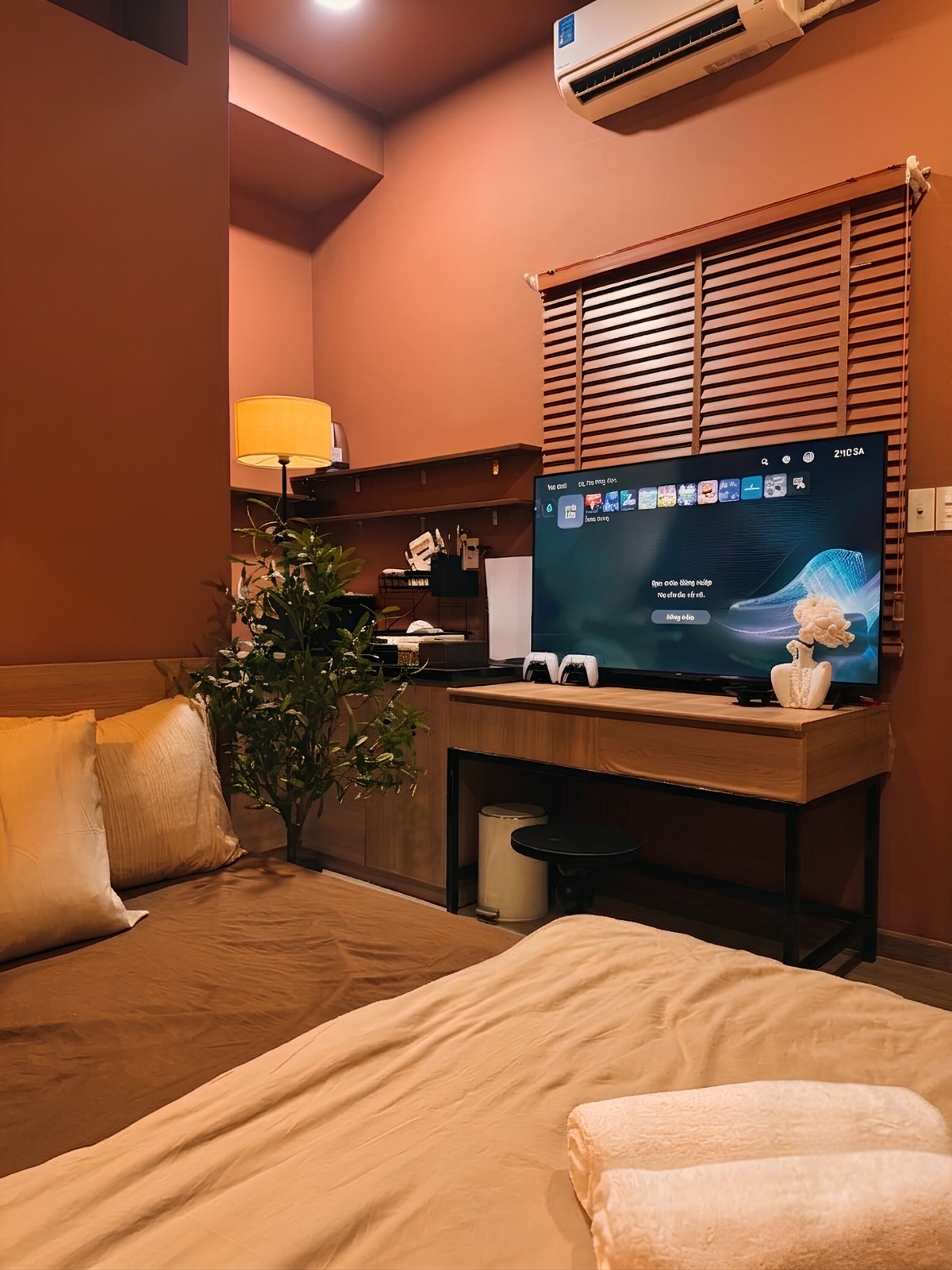 Monolocale Superior | Una scrivania, Wi-Fi gratuito, lenzuola