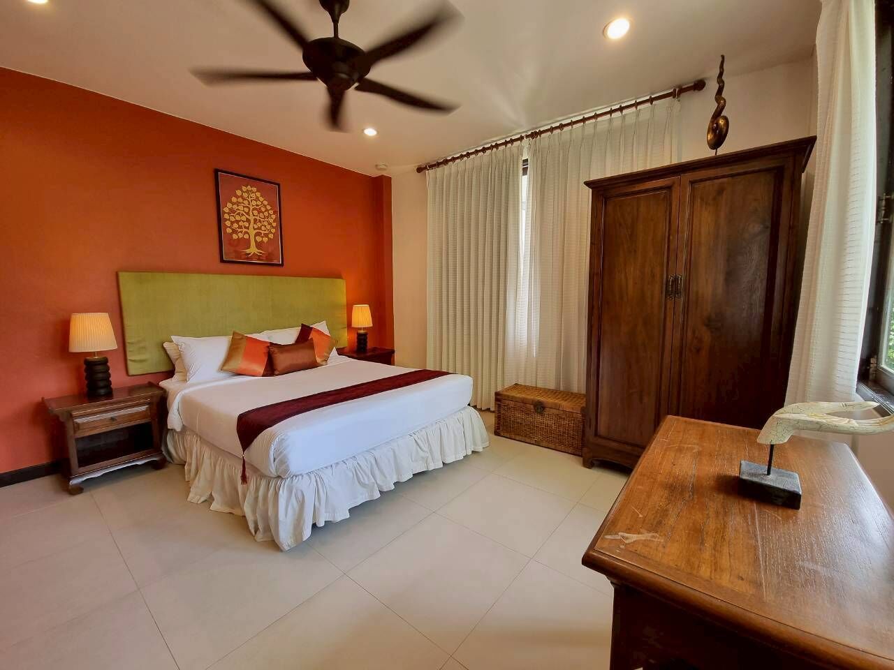 Villa Confort, vista al jardín | Tabla de planchar con plancha y wifi gratis 