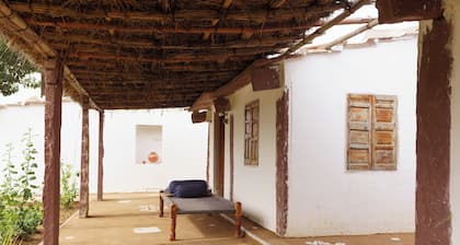 Solitude in a Natural Home with Indian Cows and Local Food in the Aravali Hills