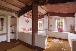Room - Solitude in a Natural Home with Indian Cows and Local Food in the Aravali Hills (Jaipur)