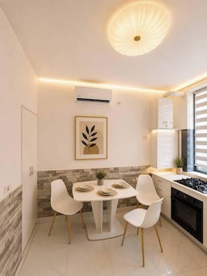 Coffee/tea maker, fridge - Modern Marble Studio I | Luxury Stay | City Center (Bucharest)