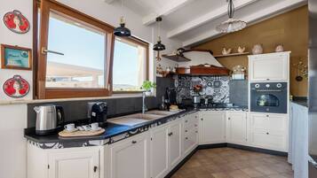 Coffee/tea maker, microwave, oven, dishwasher