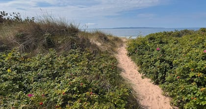 A simple summer cottage located about 200 m from a fantastic sandy beach.