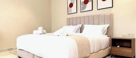 2 bedrooms, iron/ironing board, WiFi, bed sheets
