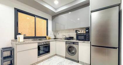 Luxury apartment with panoramic balcony