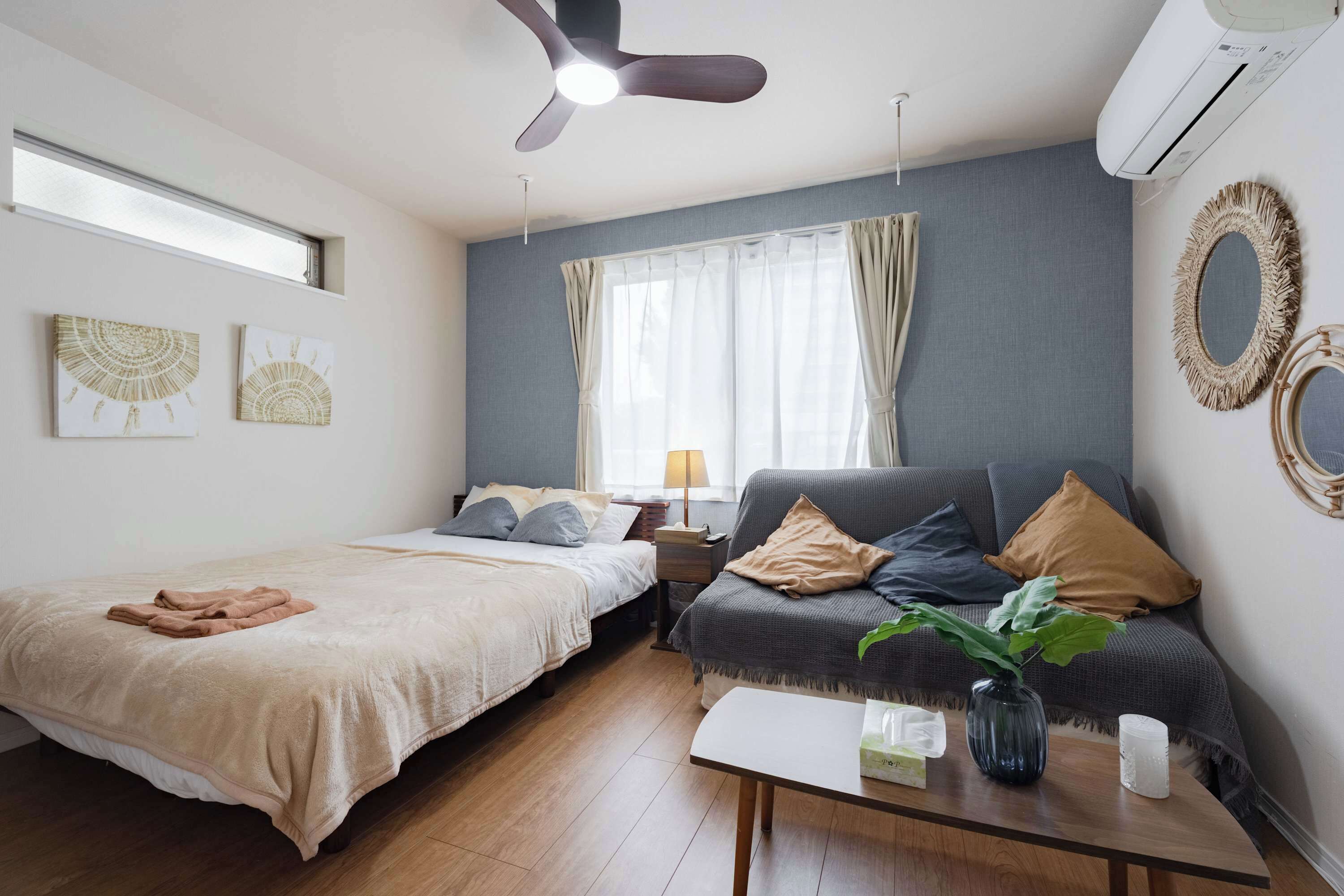 Iron/ironing board, WiFi, bed sheets