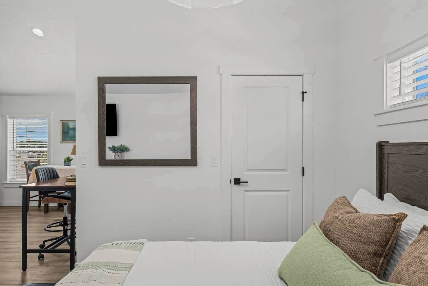 Desk, iron/ironing board, travel crib, WiFi (free)