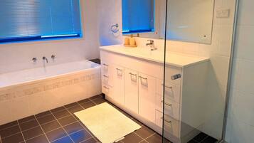 Towels, soap, toilet paper