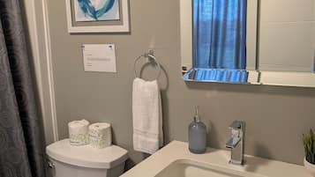 Hair dryer, towels