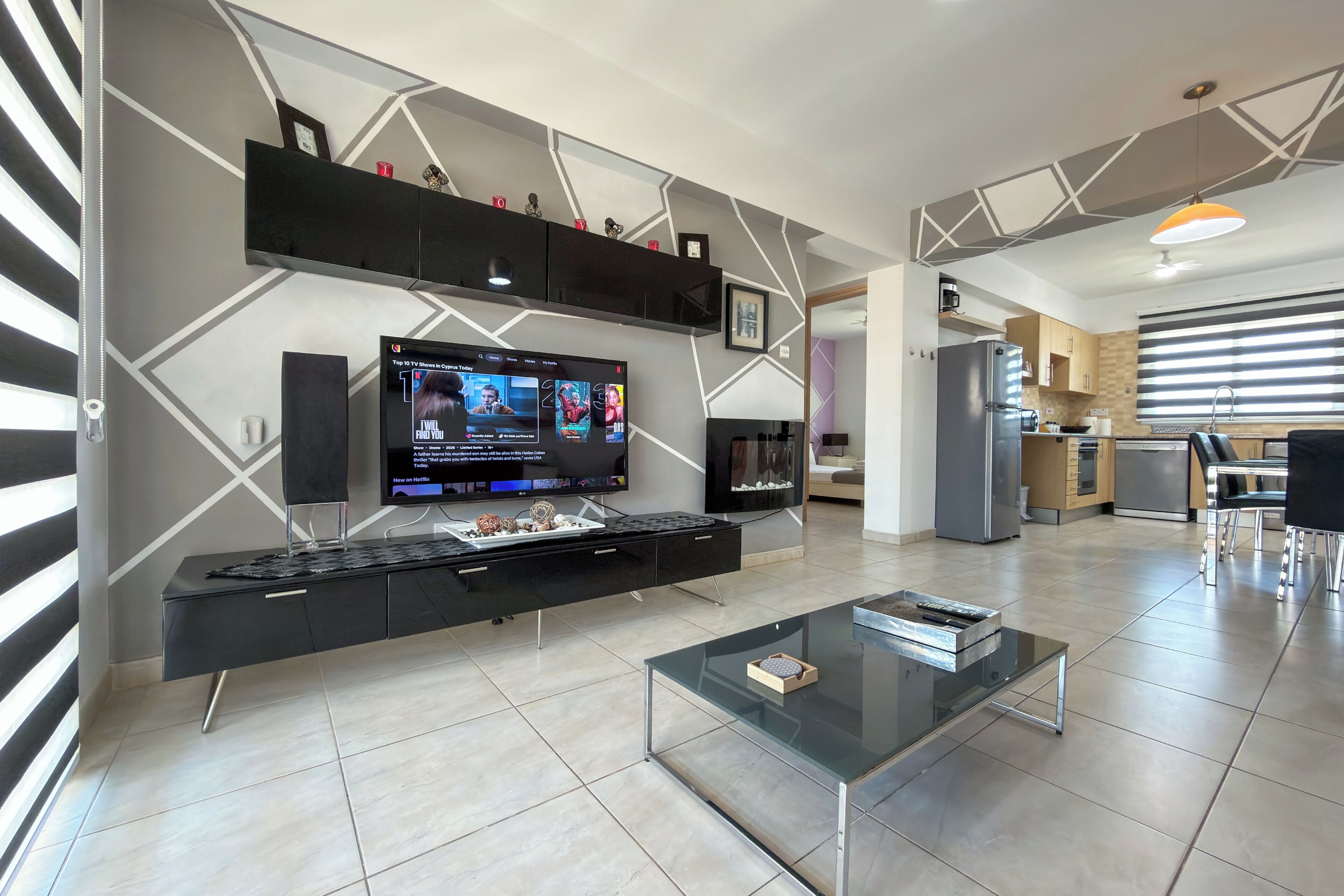 Apartment, Balcony, Pool View | Interior