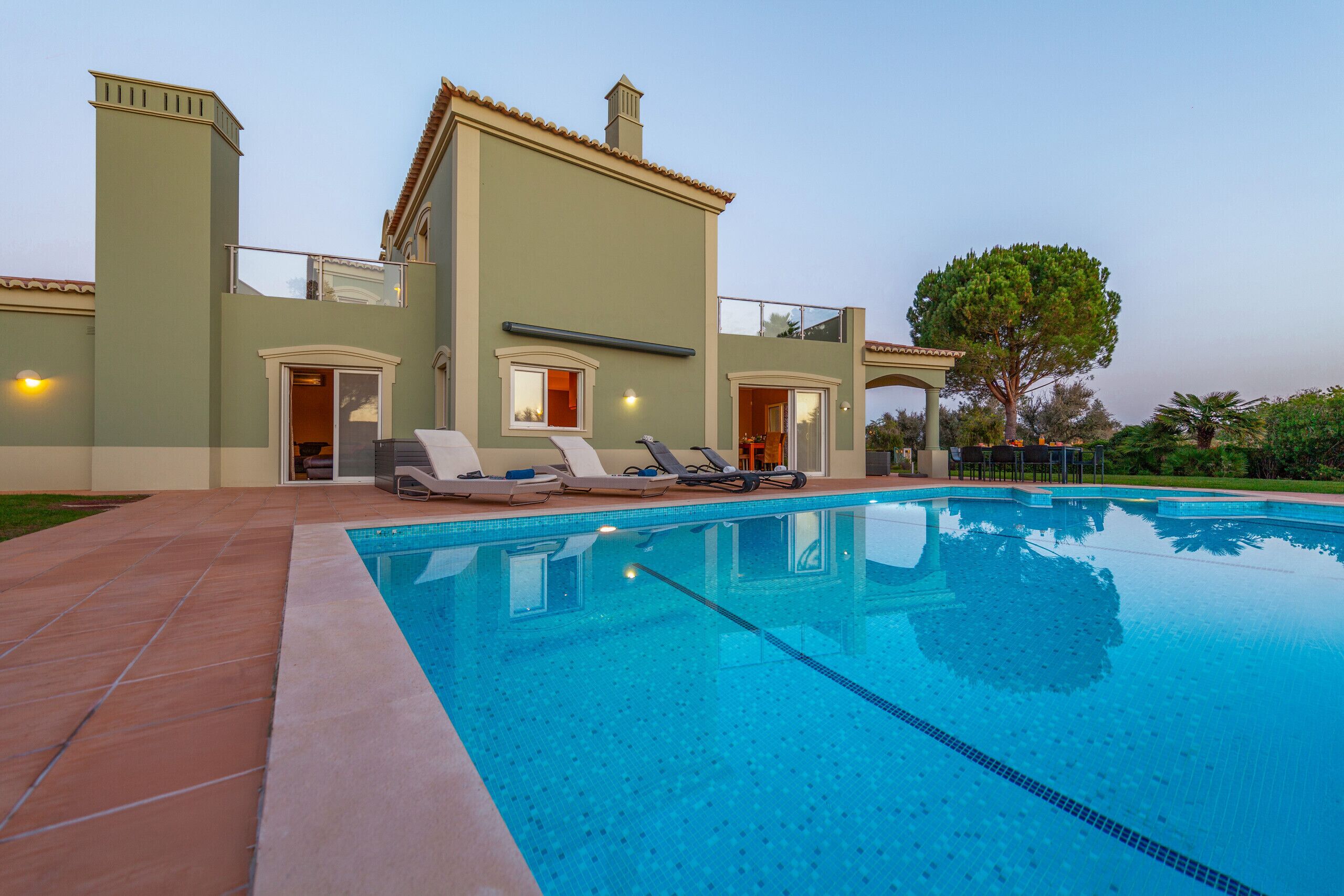 A heated pool