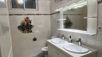 Towels, soap, toilet paper