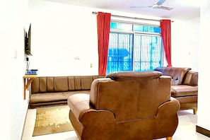 Apartment, 2 Bedrooms, Accessible, Patio | Living room - Uroa Beachfront Apt Direct Sand (Uroa)