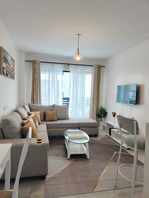 50-inch Smart TV with cable channels, Netflix, first-run films - The Enkang Urban Escape (Nairobi)