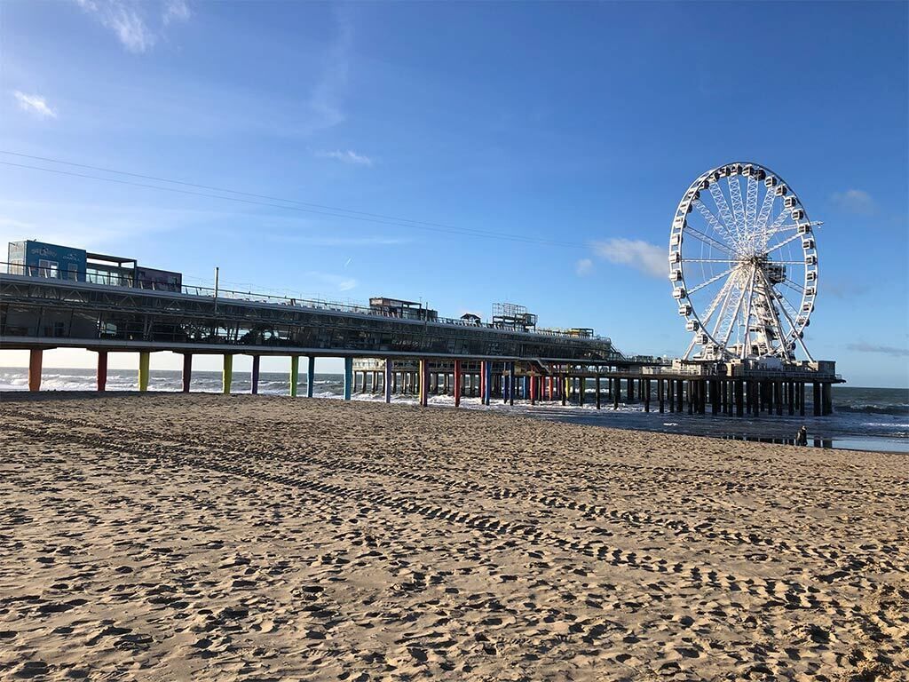 Vlak bij het strand