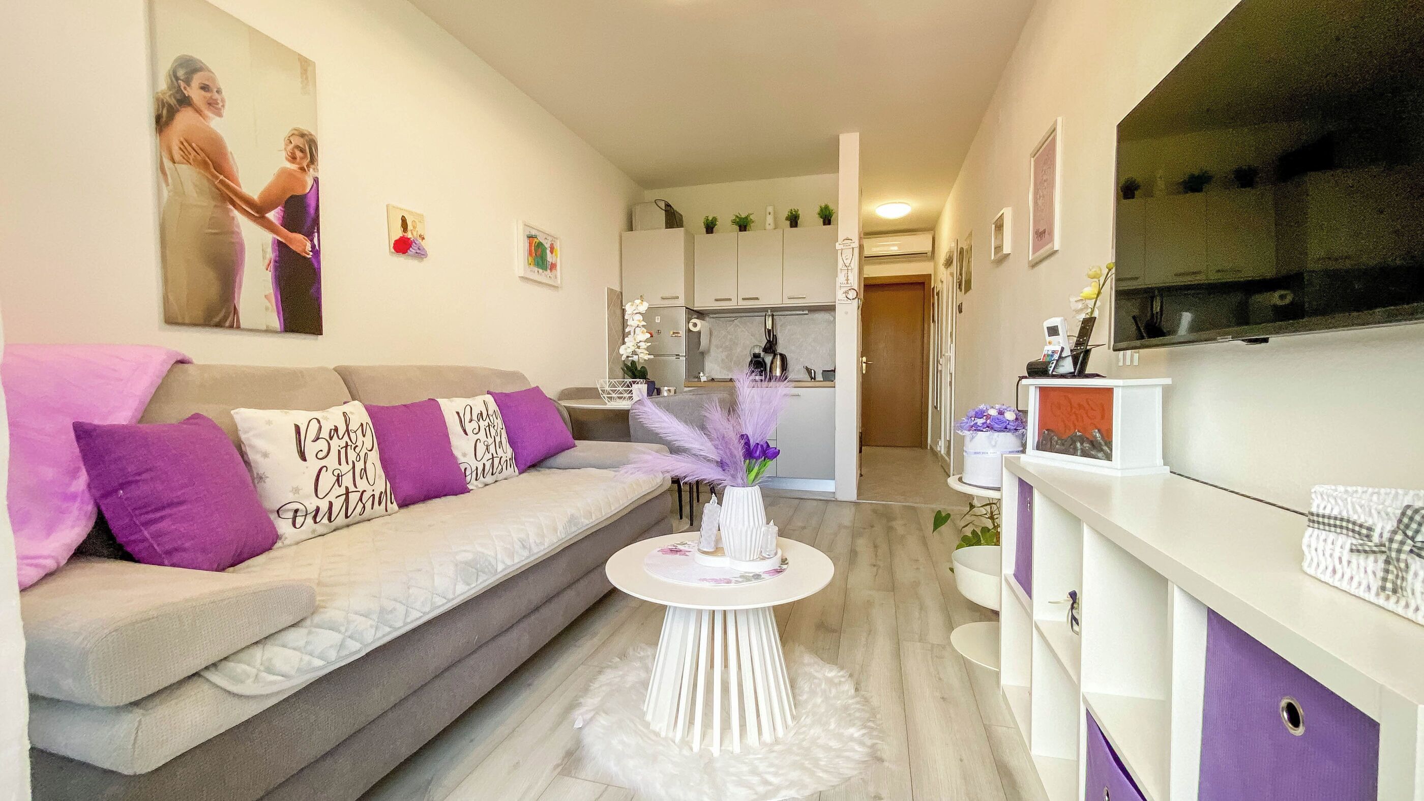 Apartemen (A1) | Dapur pribadi | Mesin espresso, lemari es, microwave, dan kompor