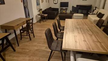 Apartment (A1) | Private kitchen | Espresso maker, fridge, microwave, oven