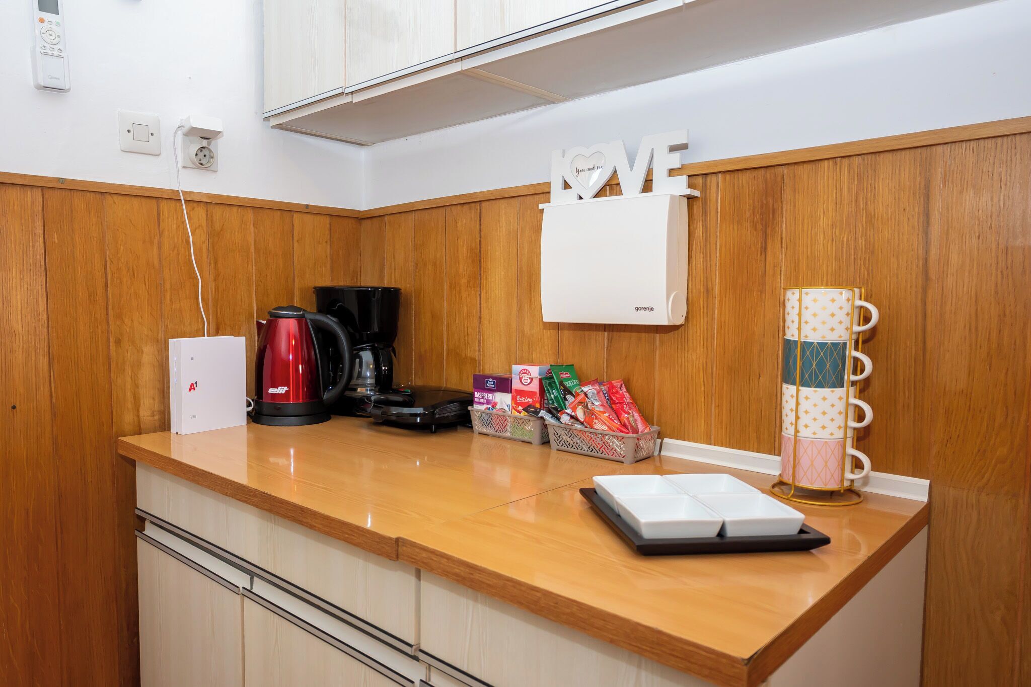Apartment (A1) | Private kitchen | Espresso maker, fridge, oven, stovetop