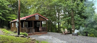 Gravity Hill Getaway: Cozy Woodland Cabin near Bedford