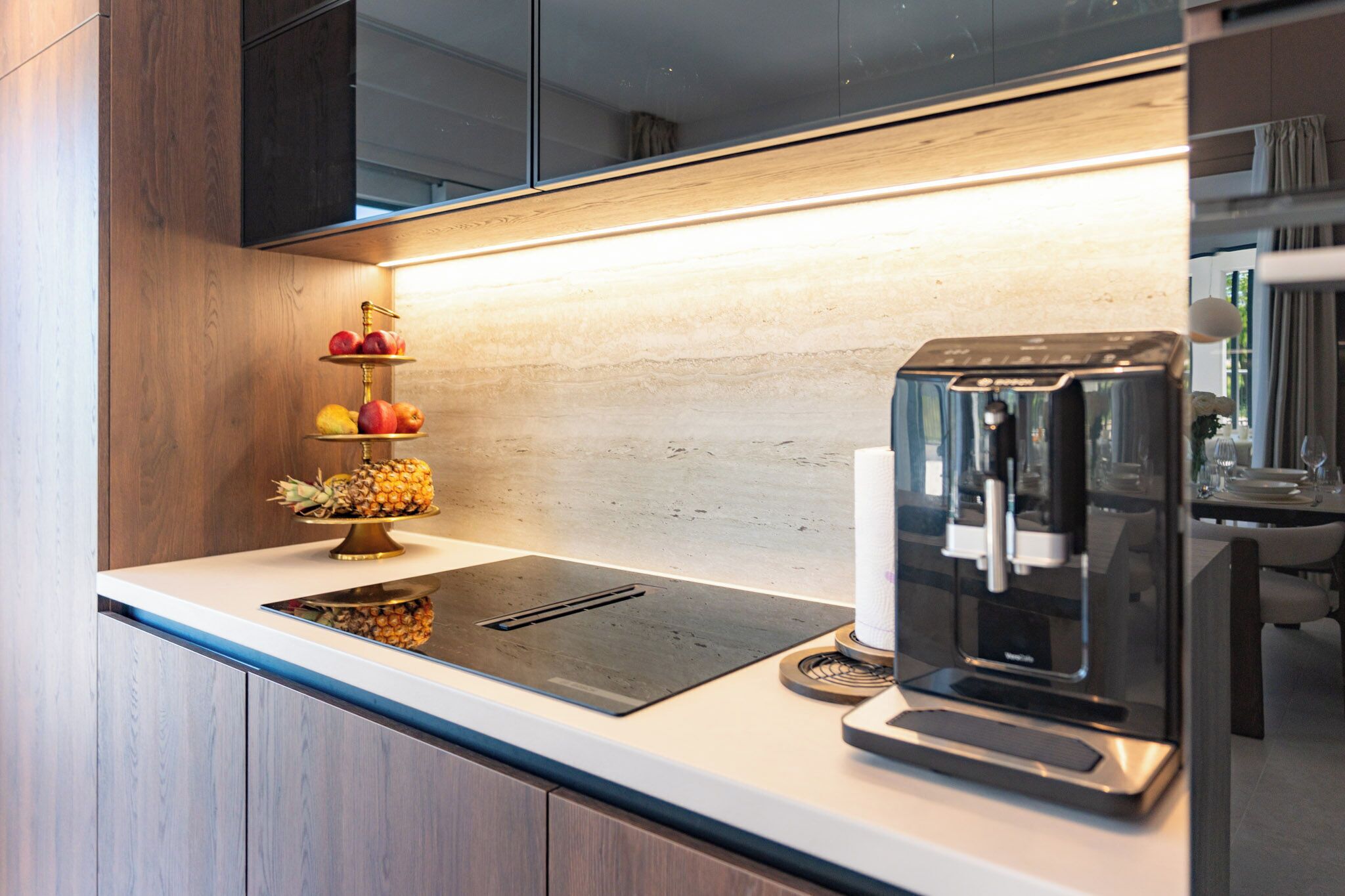 Villa | Private kitchen | Espresso maker, fridge, microwave, oven