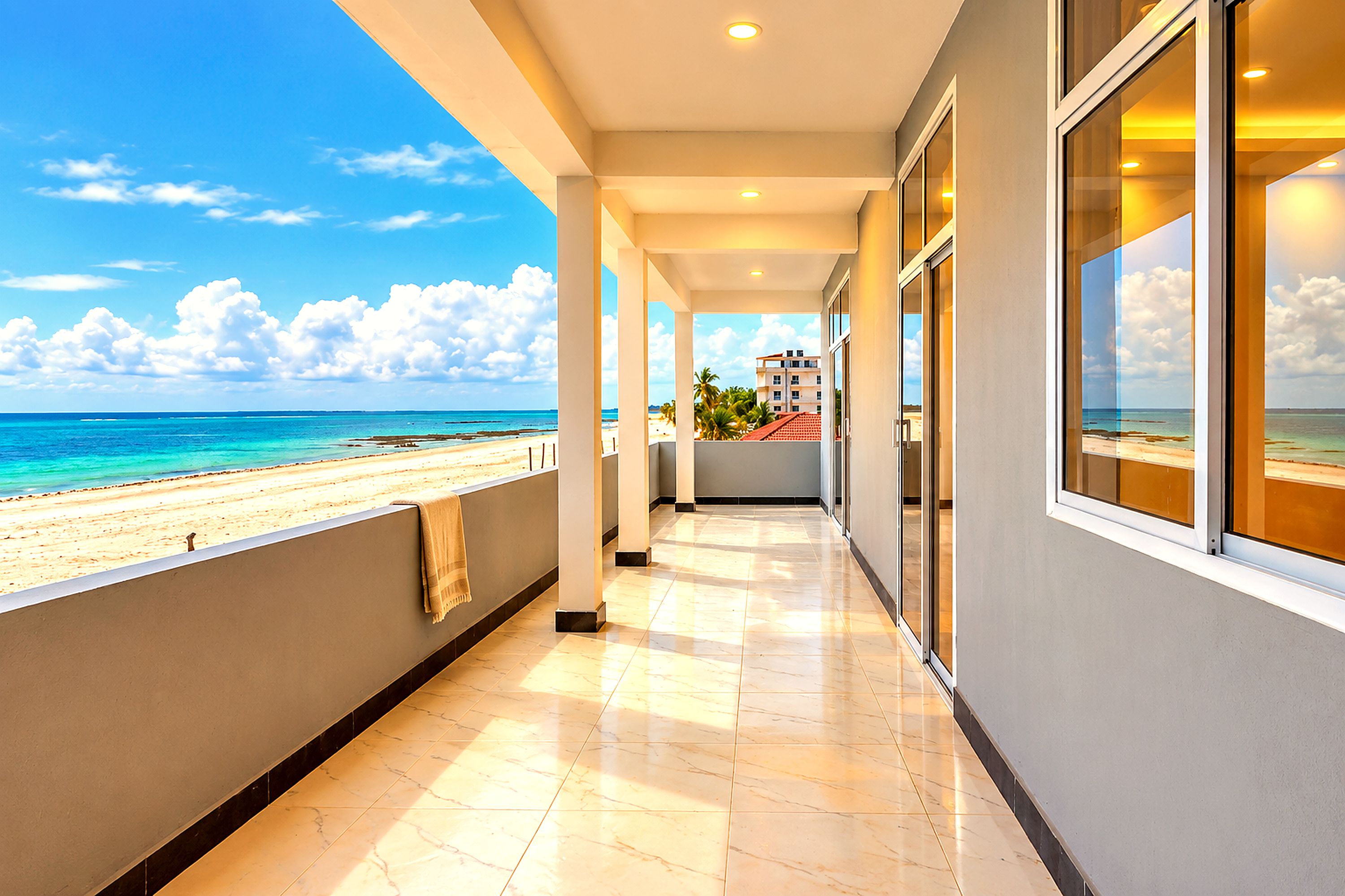 Apartment, 2 Bedrooms, Balcony, Ocean View | Beach
